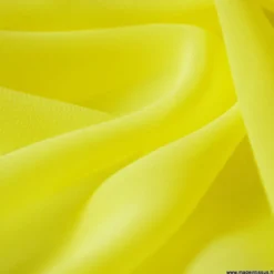 Tissu Mousseline fluide Jaune