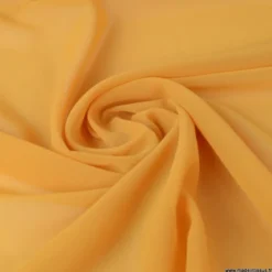 Tissu Mousseline fluide Moutarde