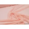 Tissu Mousseline fluide polyester rose poudré