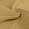 Tissu nid d'abeille Beige - OEKO TEX