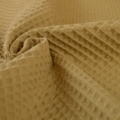 Tissu nid d'abeille Beige - OEKO TEX