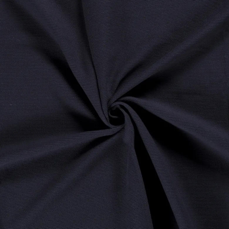 Tissu nid d'abeille Bleu marine - OEKO TEX