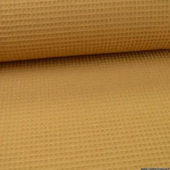 Tissu nid d'abeille Camel - OEKO TEX