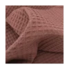 Tissu nid d'abeille Chataigne - OEKO TEX