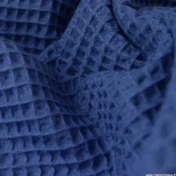 Tissu nid d'abeille Indigo - OEKO TEX