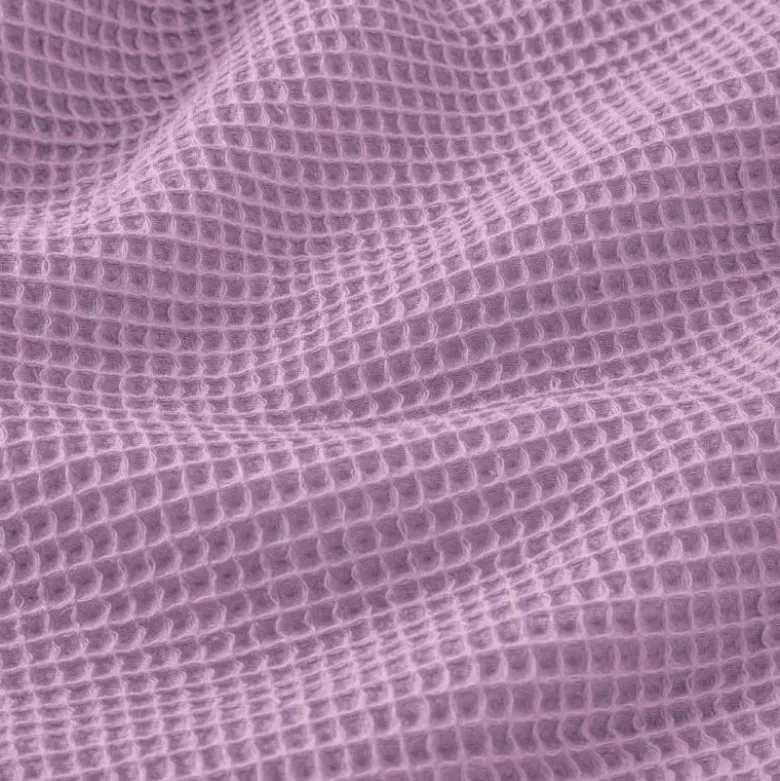 Tissu nid d'abeille Lilas Clair - OEKO TEX