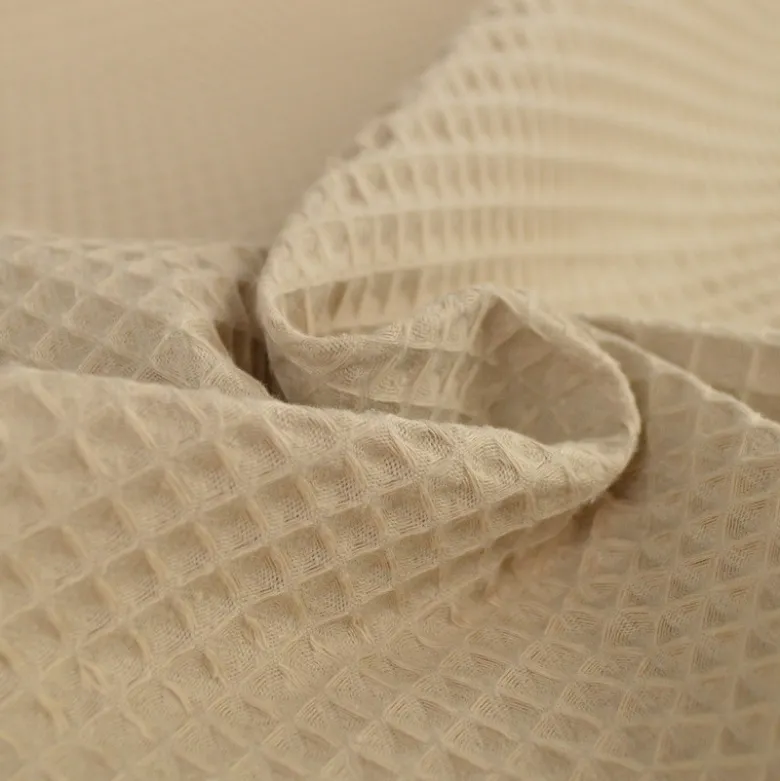 Tissu nid d'abeille Lin - OEKO TEX
