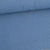 Tissu nid d'abeille Pierre Bleu - OEKO TEX