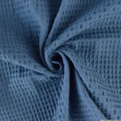 Tissu nid d'abeille Pierre Bleu - OEKO TEX