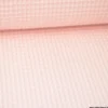 Tissu nid d'abeille Rose Blush- OEKO TEX