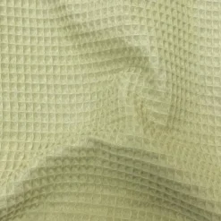 Tissu nid d'abeille Vert Amande - OEKO TEX