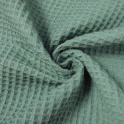 Tissu nid d'abeille vert Céladon - OEKO TEX