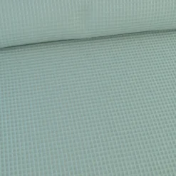 Tissu nid d'abeille Vert de Gris - OEKO TEX