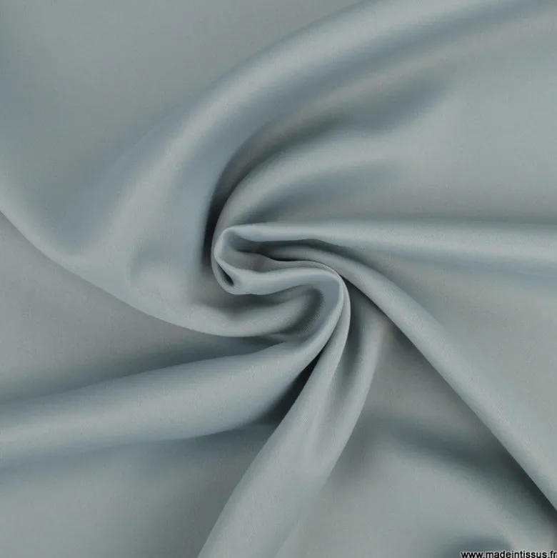 Tissu non feu grande laize, isolant phonique et thermique occultant boreal titanium