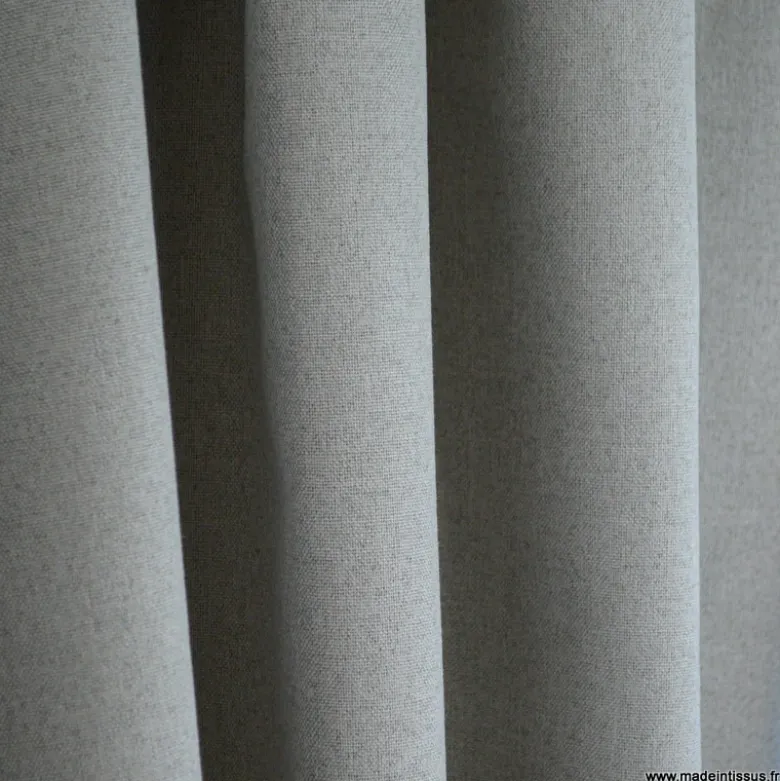 Tissu occultant isolant thermique double face indiana gris