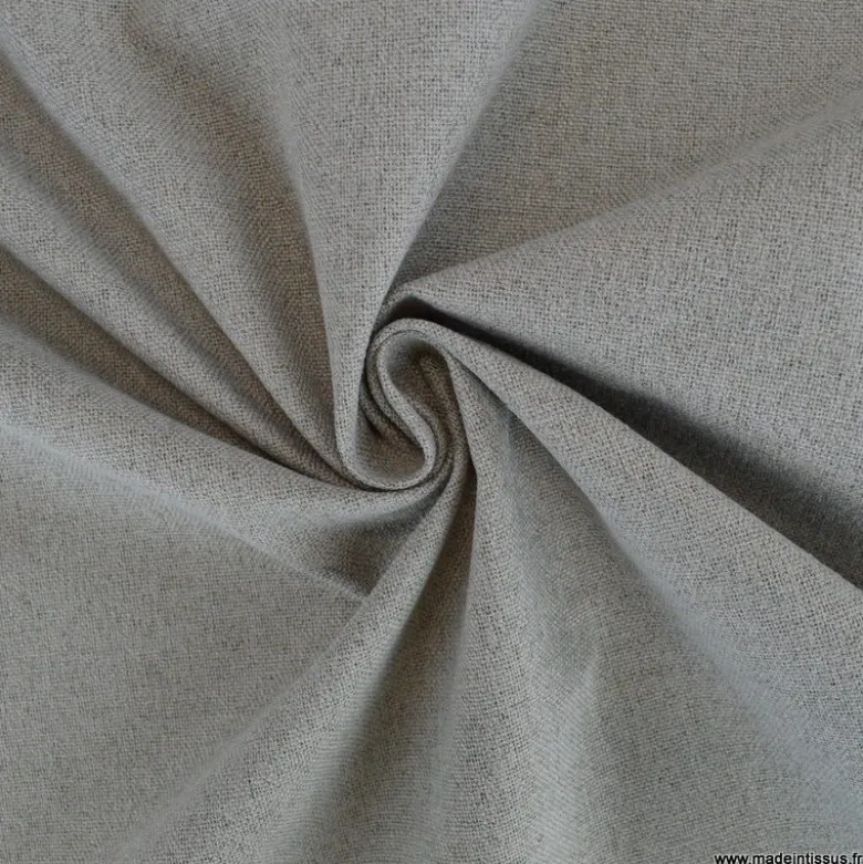 Tissu occultant isolant thermique double face indiana gris