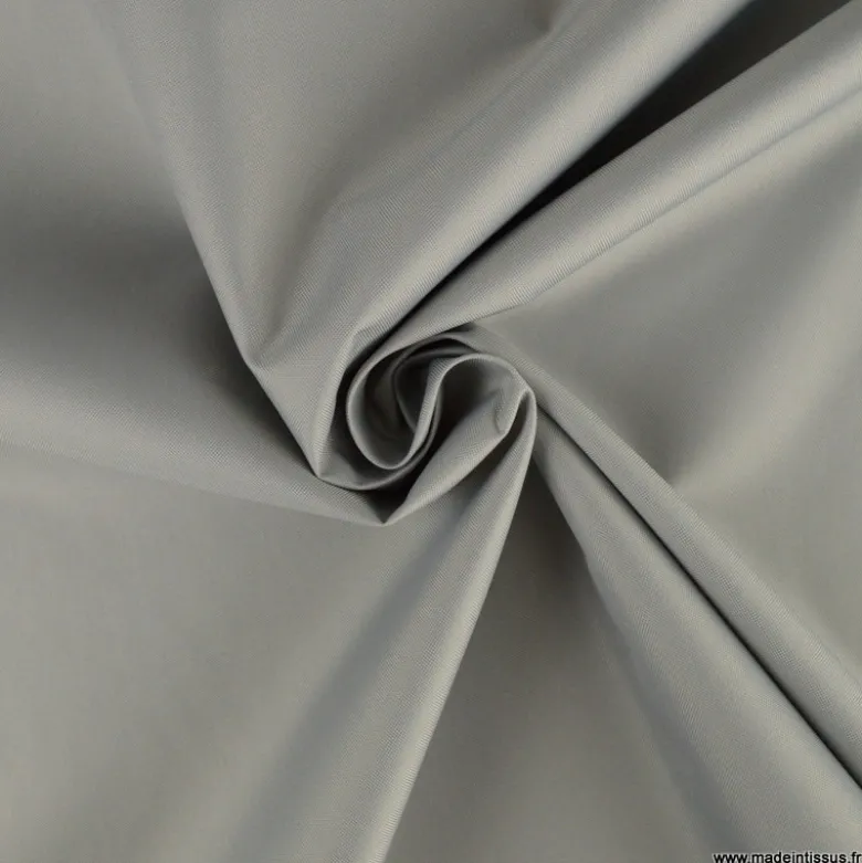 Tissu oxford gris avec menbrane étanche et respirant