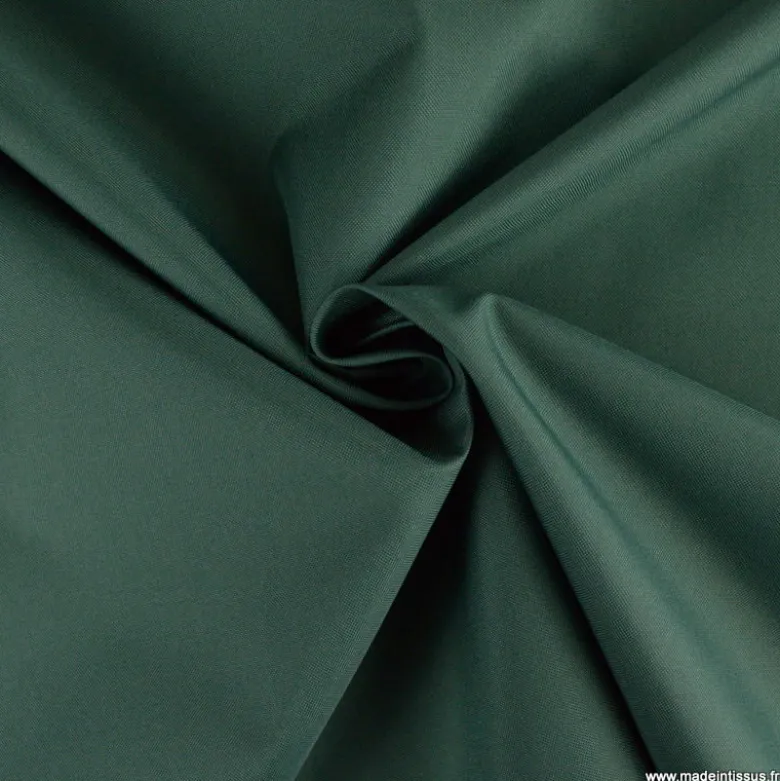 Tissu oxford vert avec menbrane étanche et respirant