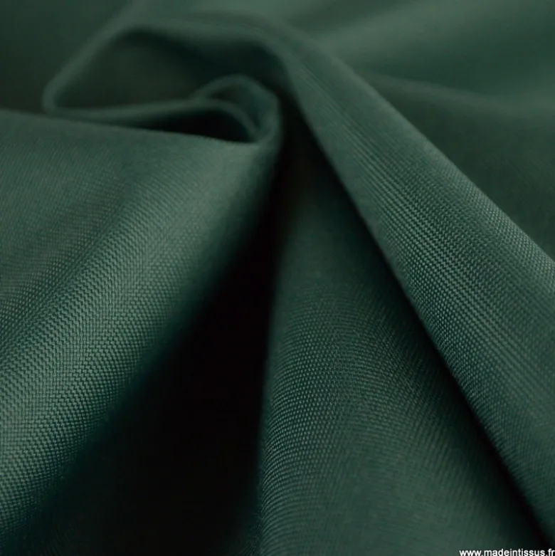 Tissu oxford vert avec menbrane étanche et respirant