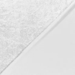 Tissu panne de velours coloris - Blanc