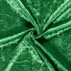 Tissu panne de velours coloris vert herbe
