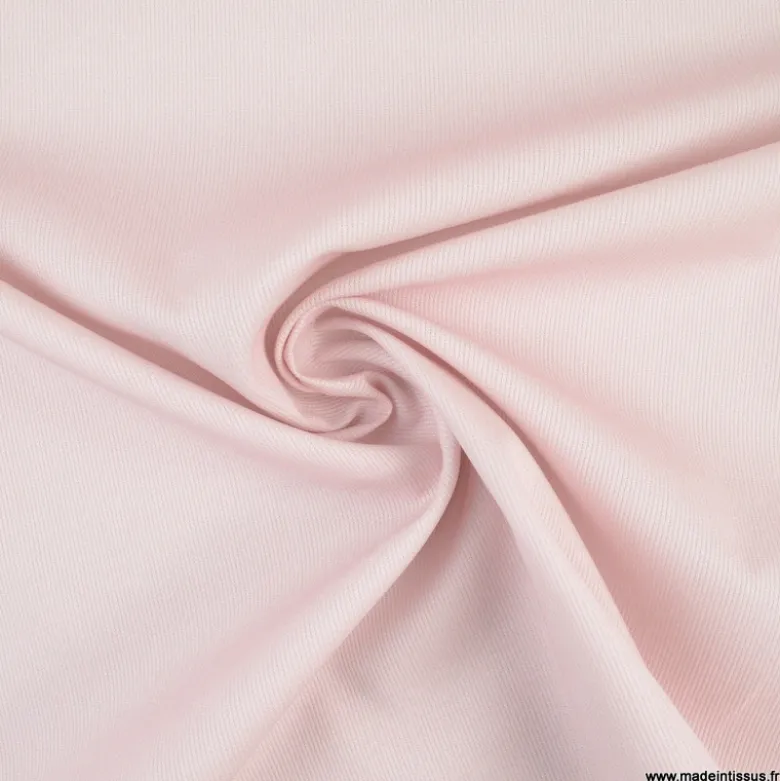 Tissu Piqué de coton rose - OEKO TEX