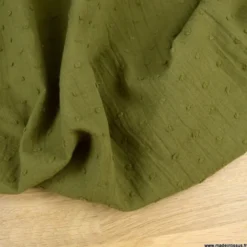Tissu plumetis voile de coton Bronze - OEKO TEX