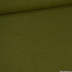 Tissu plumetis voile de coton Bronze - OEKO TEX