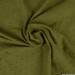 Tissu plumetis voile de coton Bronze - OEKO TEX