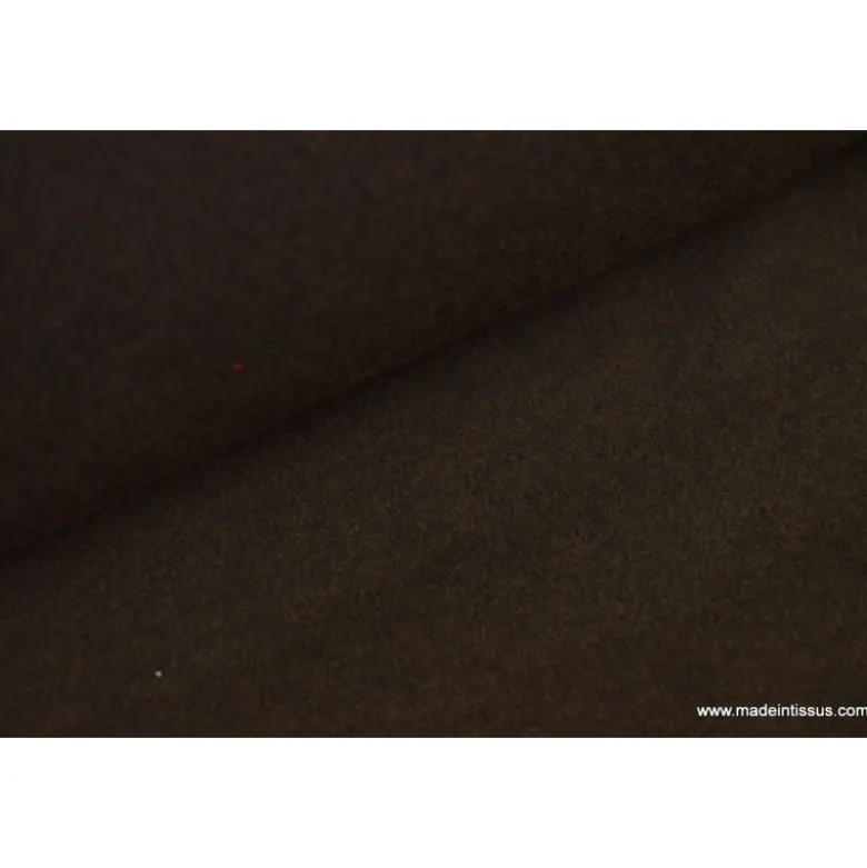tissu polaire chiné haut de gamme coloris choco - OEKO TEX