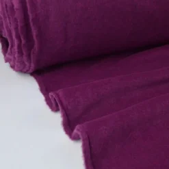 Tissu Polaire Made in France haut de gamme PRUNE - OEKO TEX