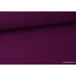 Tissu Polaire Made in France haut de gamme PRUNE - OEKO TEX