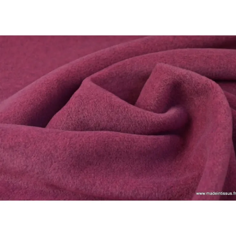 Tissu Polaire Made in France haut de gamme ROSE TREMIERE - OEKO TEX