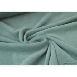 Tissu Polaire Made in France haut de gamme VERT MENTHE - OEKO TEX
