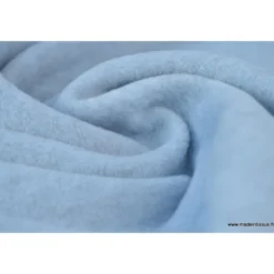 Tissu Polaire Made in France haut de gamme BLEU - OEKO TEX