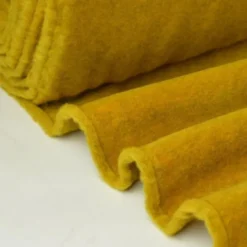 Tissu Polaire Made in France haut de gammeJAUNE MOUTARDE - OEKO TEX