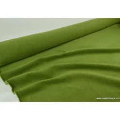 Tissu Polaire Made in France haut de gamme VERT - OEKO TEX