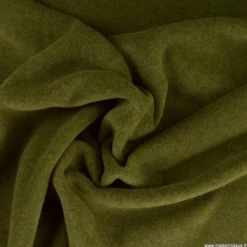 Tissu Polaire Made in France haut de gamme vert mousse - OEKO TEX