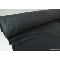 Tissu Polaire Made in France haut de gamme GRIS ANTHRACITE - OEKO TEX
