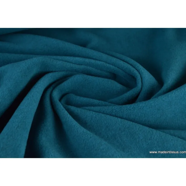Tissu Polaire 100%polyester coloris pétrole