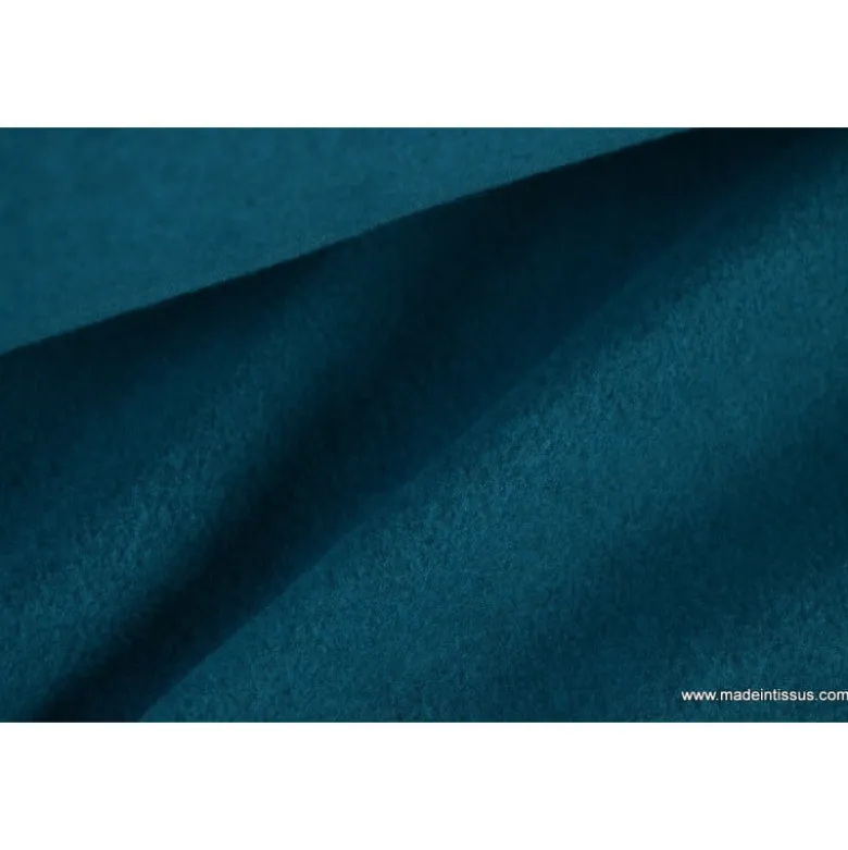 Tissu Polaire 100%polyester coloris pétrole
