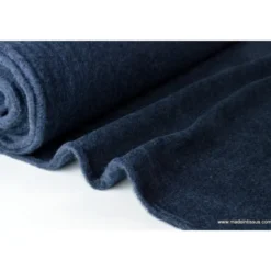 Tissu Polaire pure laine vierge, crépuscule,label