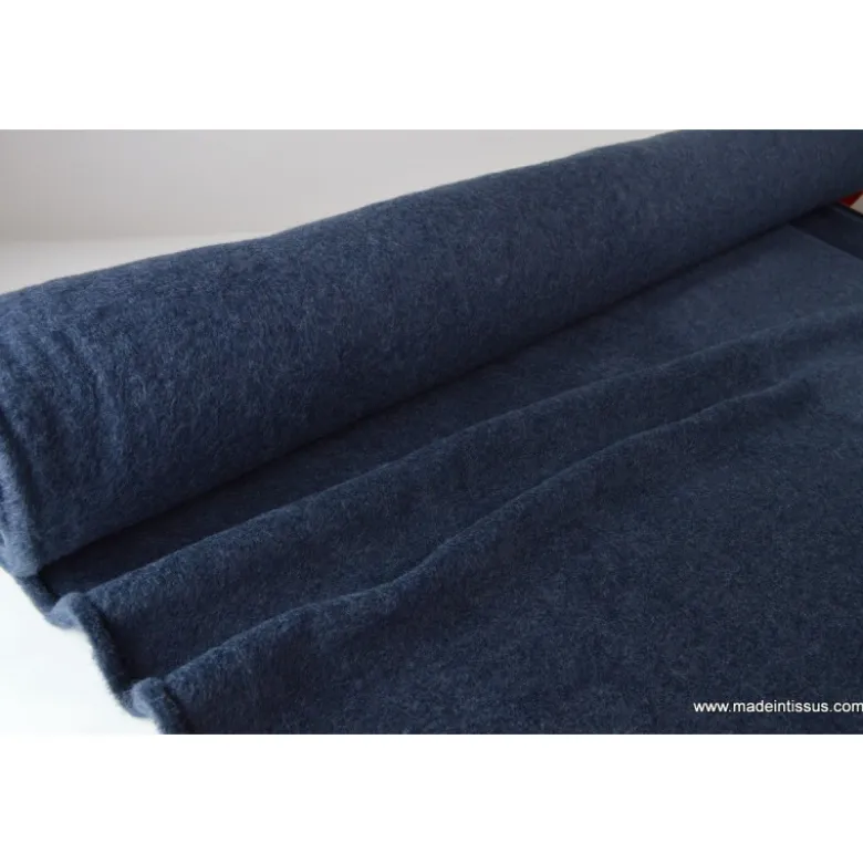 Tissu Polaire pure laine vierge, crépuscule,label