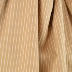 Tissu polycoton à rayures larges - Fond beige