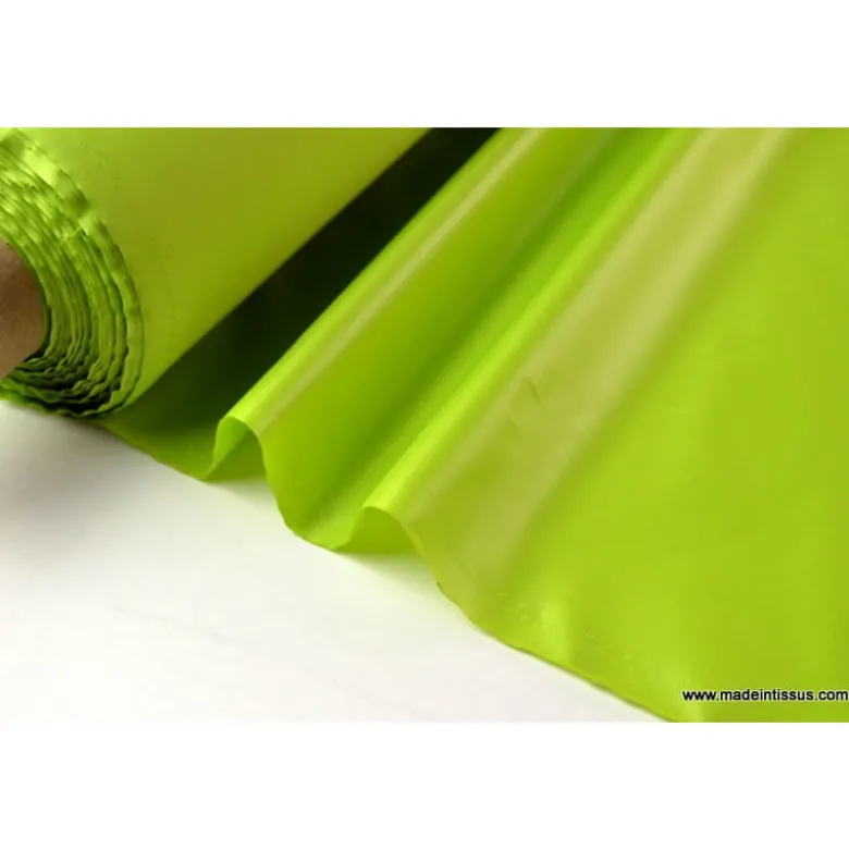 Tissu polyester anis déperlant pour parapluie .