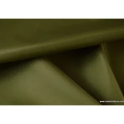 Tissu polyester kaki clair déperlant pour parapluie .