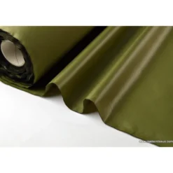 Tissu polyester kaki clair déperlant pour parapluie .