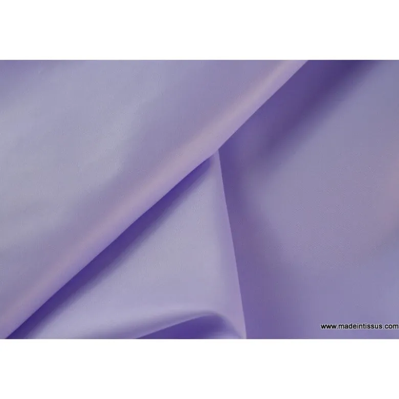 Tissu polyester parme déperlant pour parapluie .