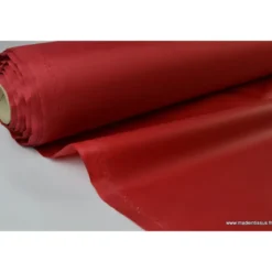 Tissu polyester rouge hermès déperlant pour parapluie