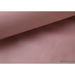 Tissu polyester vieux rose déperlant pour parapluie .